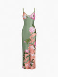 YAHUITE Summer Floral Long Dress