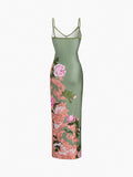 YAHUITE Summer Floral Long Dress