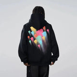 Yahuite Colorful Graffiti Hoodie