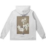 Yahuite Floral Graphic Hoodie with Inspirational Text