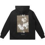 Yahuite Floral Graphic Hoodie with Inspirational Text