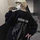 Streetwear Ladies Flame Print Pullover Hoodie Oversized Harajuku Style Hoodie Plus Size Winter Sweatshirt Korean Streetwear Top