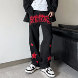 senior jeans New American Retro High Street Patch Embroidered Jeans Ins Street Vibe Style Hip Hop Fried Street Niche Pants