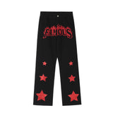 senior jeans New American Retro High Street Patch Embroidered Jeans Ins Street Vibe Style Hip Hop Fried Street Niche Pants