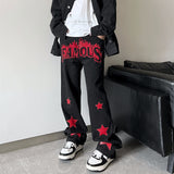 senior jeans New American Retro High Street Patch Embroidered Jeans Ins Street Vibe Style Hip Hop Fried Street Niche Pants