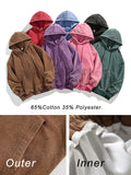 Yahuite Spring Autumn Washed Hoodies Men 360G Heavy Cotton High Street Vintage Oversized Sweatshirts Y2k Hoody Harajuku Tops