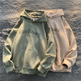 Yahuite Vintage Gothic Hooded Sweatshirt For Men Graphic Print Suede Hoodies Harajuku Couple Clothing Oversized Unisex Sweatshirts