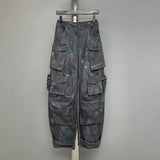 Geumxl Y2k Camo Cargo Pants Women Vintage Streetwear Patchwork Big Pockets Camouflage Cargo Trousers Autumn Fashion Hip Hop