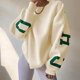 Black Friday Sales Y2k Women Clothing Sweatshirt Letter Printing No Hoodie Thickening Casual Long-Sleeved All-Match Autumn And Winter Pullover