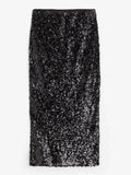 YAHUITE Sequined Skirt