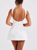 YAHUITE Backless Sleeveless Mini Dress