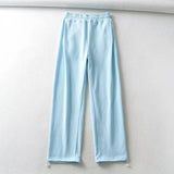 Kukombo - Womens 100%Cotton Straight Pants