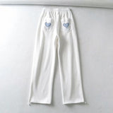 Kukombo - Womens 100%Cotton Straight Pants