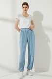 Kukombo - Womens 100%Cotton Straight Pants